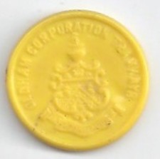 Oldham Corporation Tramways (England) 1d Transit Token   UKE 570 AC