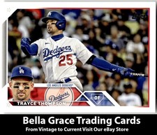 2023 Topps #343 Trayce Thompson Los Angeles Dodgers MLB Baseball