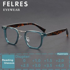 Men Women Oval Blue Light Blocking Reading Glasses Fashion Presbyopic Readers