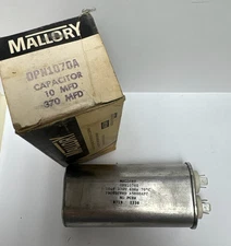 MALLORY OPN1070A 10 UF 370 MFD CAPACITOR