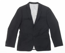 Mens UK Size 38 Ventuno 21 Regular Black Suit Jacket