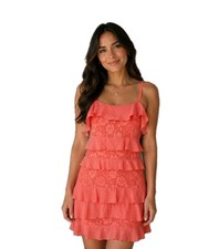 Pretty Little Thing Ruffle Tiered Summer Dress UK 10