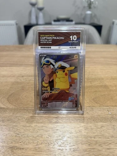 Pokemon Card Captain Pikachu 0709 Chinese Gem Pack SCHN ACE 10