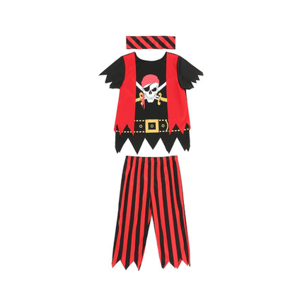Piratenkostüm Kinder Rollenspiel Kostüm Verkleidung Karneval 3 bis 10 Jahre Set