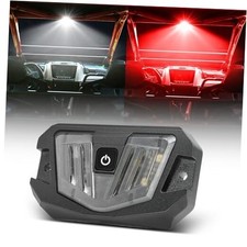 V-Pro UTV Dome Light, 12V Universal Roll Bar Mount LED Dome Light White  Red