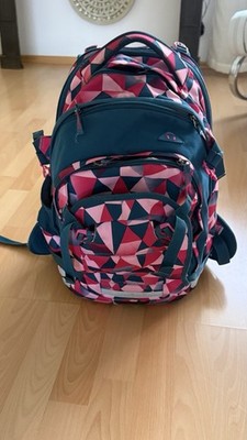 Satch Schulrucksack Top Zustand Petrolblau/Pink