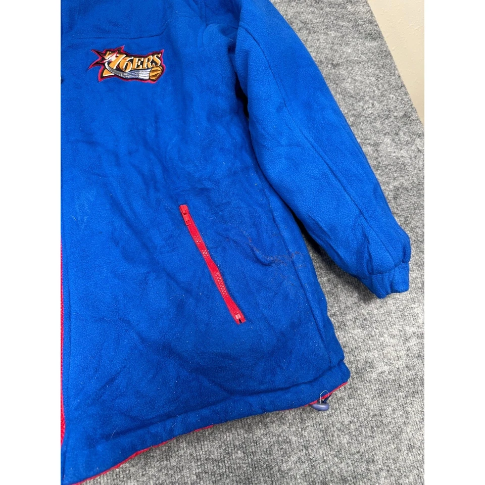 Chaqueta de Colección Años 90 Logo Atlética Philadelphia 76ers Sixers NBA Para Hombre Talla XL Foto 3 de 4
