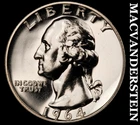 1964 Silver Washington Quarter - Choice Gem Proof  Lustrous  #K3063