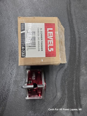 #ad LEVEL5 3quot; Drywall Corner Finisher Angle Head Aluminum Body 4 733 $199.99