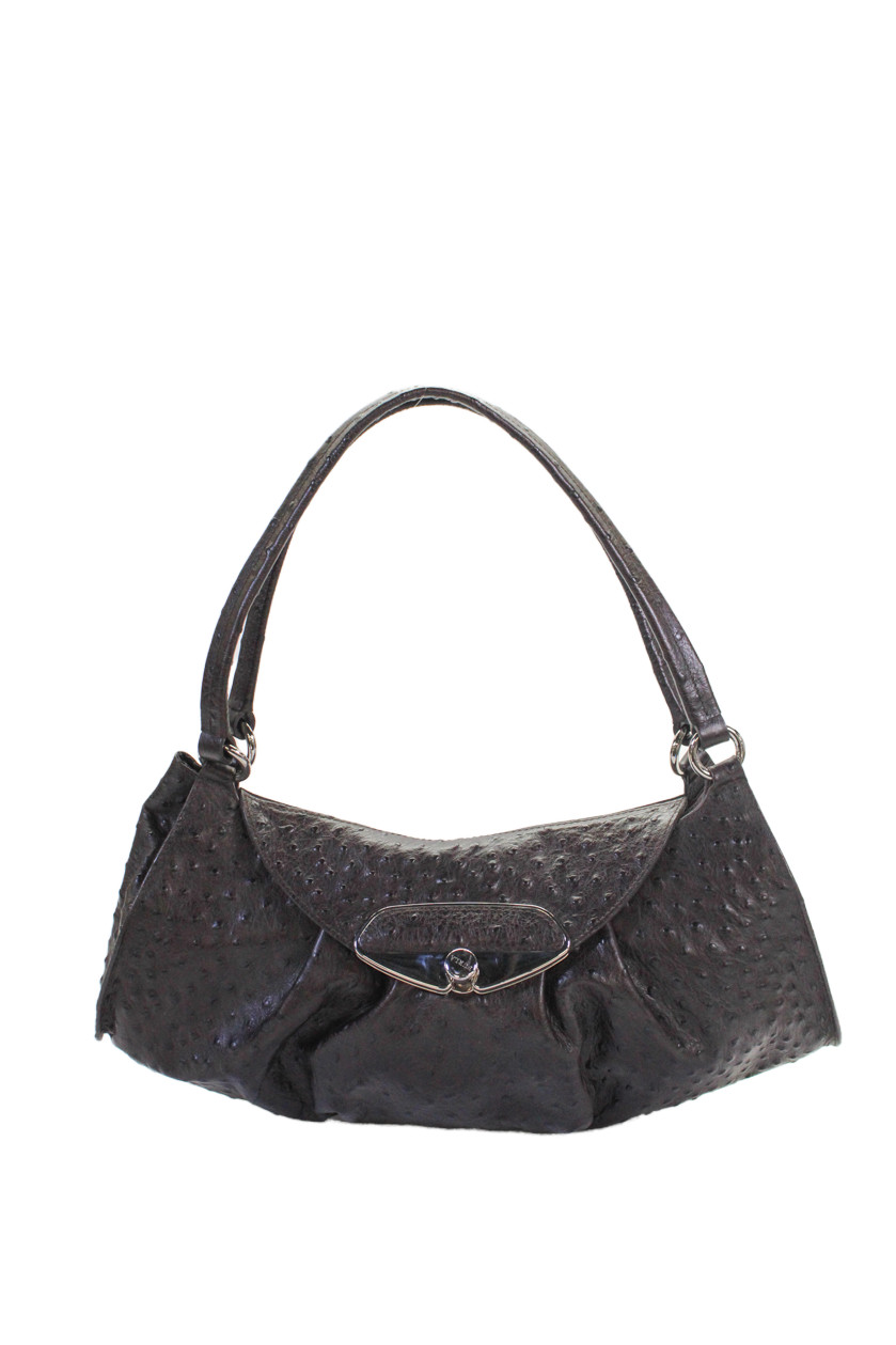 Furla Womens Embossed Leather Shoulder Handbag BrownFree Shipping in US $100+ Orders | $6.95 Orders Below