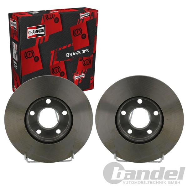 2X Champion Bremsscheiben 282Mm BelÜFtet Vorne Passend FüR VW Passat | 562052CH-image