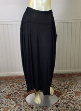 Vintage 1990s Jean Paul Gaultier Maille Fuzzi Black Maxi Skirt - Size M