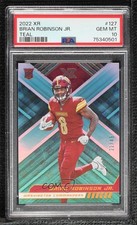 2022 Panini XR Rookies Teal 21/49 Brian Robinson Jr #127 PSA 10 GEM MT 16r2
