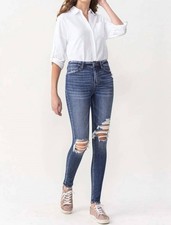 Lovervet Hayden High Rise Skinny Jeans Medium Wash