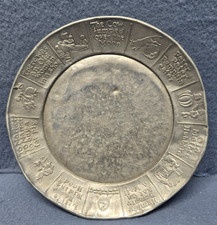 Child's Tin Toy Nursery Rhyme Plate 7  Vintage