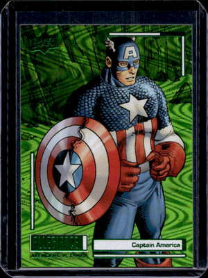 2022 UD Marvel Allegiance Green Reality C72 CAPTAIN AMERICA /249