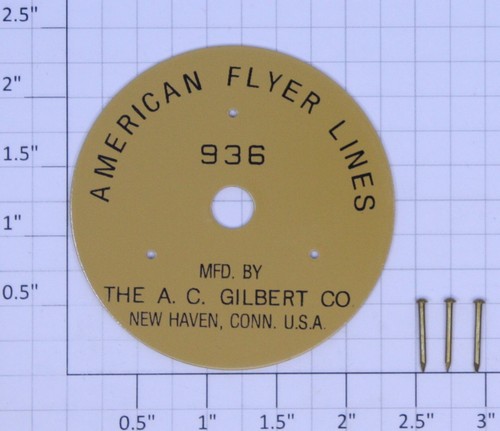 Carrete lateral con clavos American Flyer 936-1 "American Flyer Lines" - Imagen 1 de 2