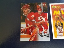 Gary Roberts Calgary Flames 1994-95 Flair Hockey NHL OVERSIZE BLANK BACK WOW