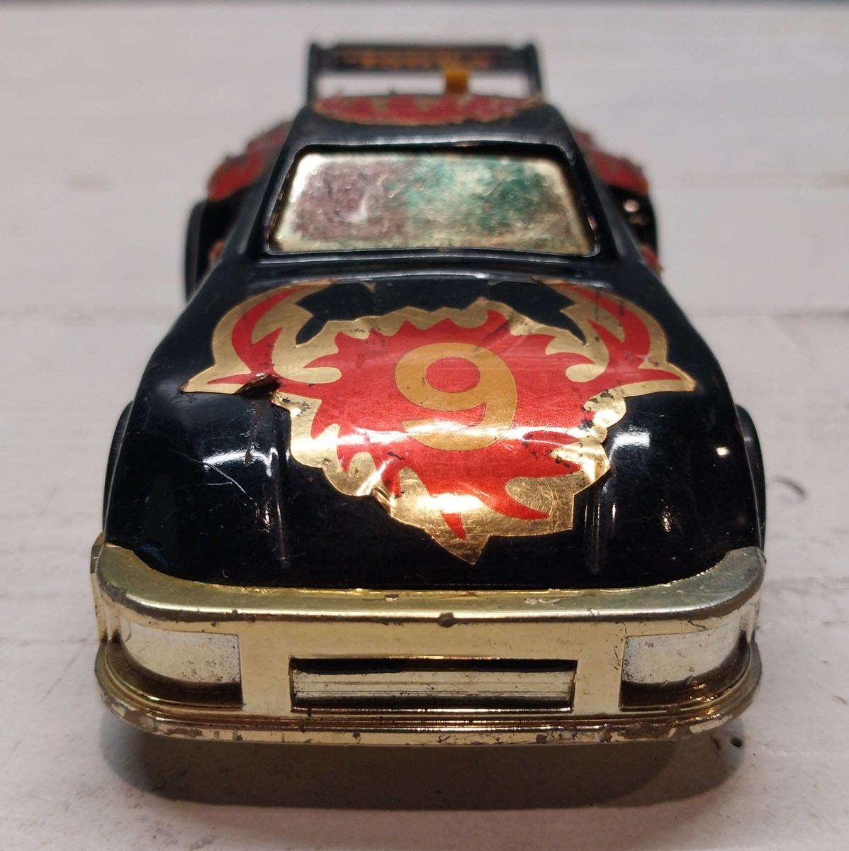 Vintage 1982 Tonka Friction Motor Race Car No 9 Porsche 935 Rear
