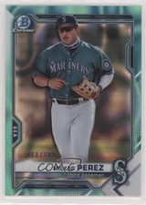 2021 Bowman Draft Chrome Aqua Lava Refractor 8/199 Milkar Perez #BDC-117 0o6v