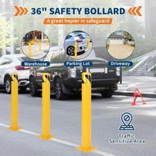1pcs Car Parking Bollard Barrier Garage Driveway Safety Post 36'' for Traffic
