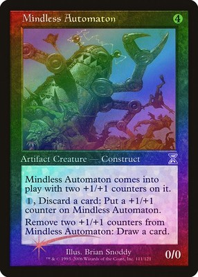 Mindless Automaton FOIL Time Spiral - Timeshifted PLD Special CARD ABUGames