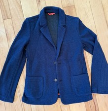 Mini Boden Boys Jersey Knit Blazer Size 11 - 12 Years Casual Jacket Comfy 