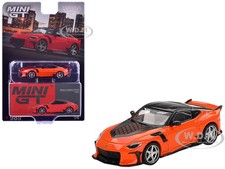NISSAN Z VEILSIDE FFZ400 ORANGE 1/64 DIECAST MODEL CAR BY MINI GT MGT00989