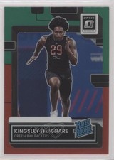 2022 Donruss Rated Rookie Optic Preview Red & Green Prizm Kingsley Enagbare 0u3