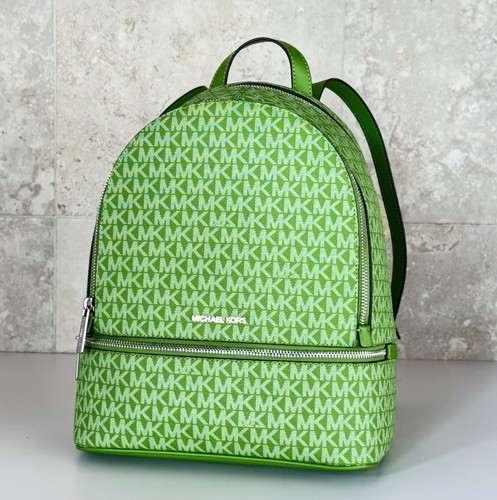 MICHAEL KORS RHEA MEDIUM BACKPACK MK JUNGLE GREEN