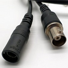60cm Power Video Cable 2PCS for BNC DC Connector to Stripped Wire for CCTV Use