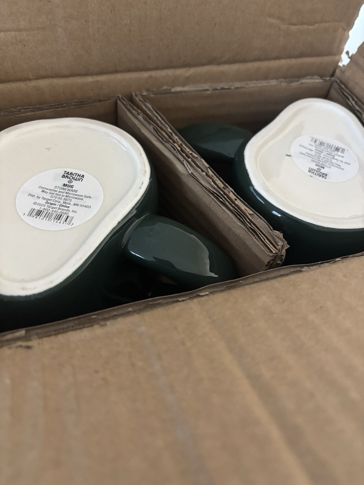 Tabitha Brown AVOCADO 16oz Stoneware Coffee Mug Cup Green 4 Piece Set New In Box