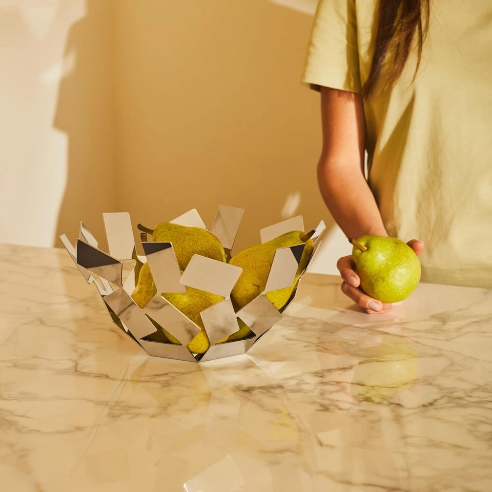 Alessi La Stanza dello Scirocco Fruttiera, Acciaio Inossidabile, Argento, 27.... - Immagine 4 di 4