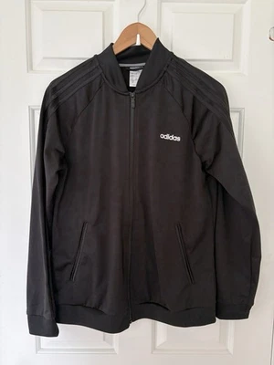 Adidas Trainingsjacke Damen L schwarz mit weißen Streifen - Bild 1 von 4