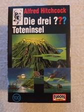 Hörspiel Kassette Europa, Die drei ??? - Toteninsel, Folge 100. 3 Kassetten,Logo