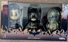 Image of Hot Toys Mini Cosbaby Batman Begins Set + Scarecrow New Boxed Collectible