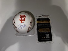 Logan Webb Signed Official San Francisco Giants Team Stitched Baseball JSA