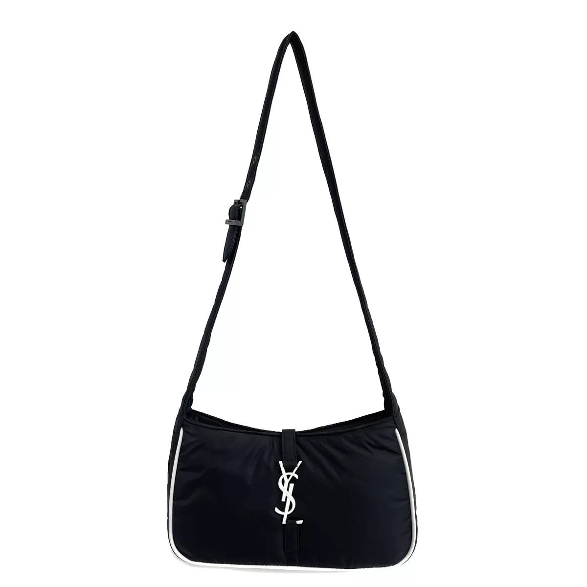 Saint Laurent - YSL - NEW Le 5 À 7 Crossbody - Black / White Shoulder Bag |  eBay