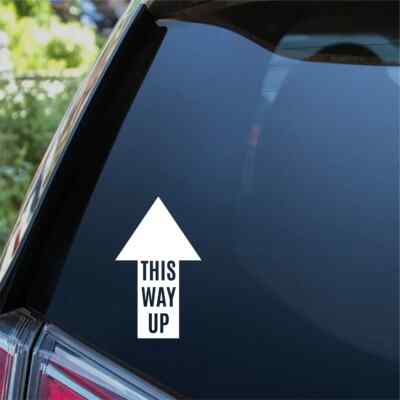 This Way Up Arrow  funny van 4x4 JDM Euro DUB
