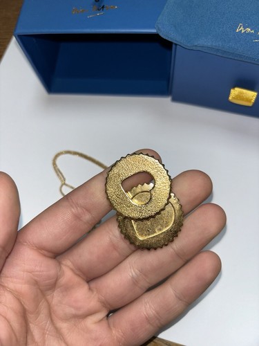 Greggs X Dion Kitson 22 Carat Gold Plated Icons - Jammy Heart Locket Necklace - Picture 2 of 5