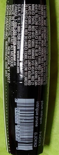 Avon PLUM INTRIQUE Totally Kissable Lipstick (L)CLD2 Sealed N201 3.0g - Picture 5 of 5