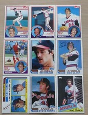9-1982-85 Topps Baseball cards set L12#41 California Angels (See Total List)