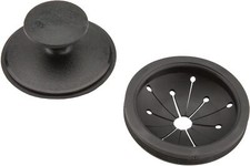 Waste King Black Disposer EZ Mount Garbage Disposal Stopper and Splash -black.