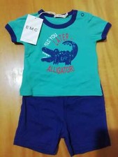 Completo bimbo maglia più pantaloncino 3 6 12 mesi EMC ELLEPI