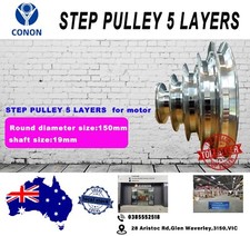 STEP PULLEY 5 LAYERS shaft 19mm lathe use