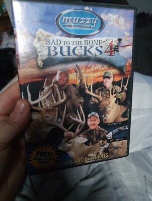 Bad to the Bone Bucks 4 Hunting DVD Muzzy 18 Bowhunts Durand 2005 Inserts
