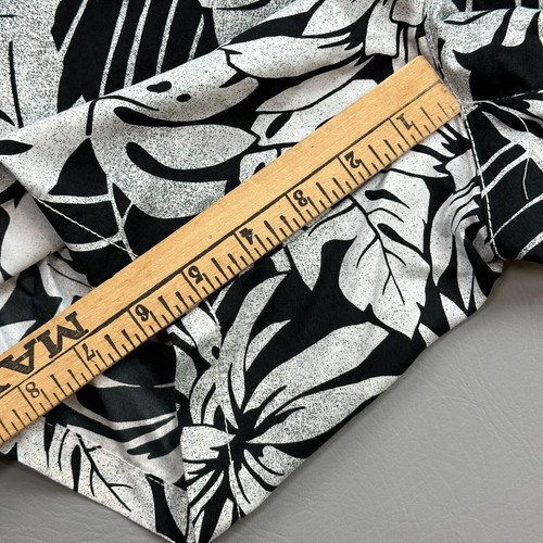 Tommy Bahama Shorts Mens XL Black White Hawaiian Floral Mesh Lined Swim Trunks - 第 3/12 張圖片