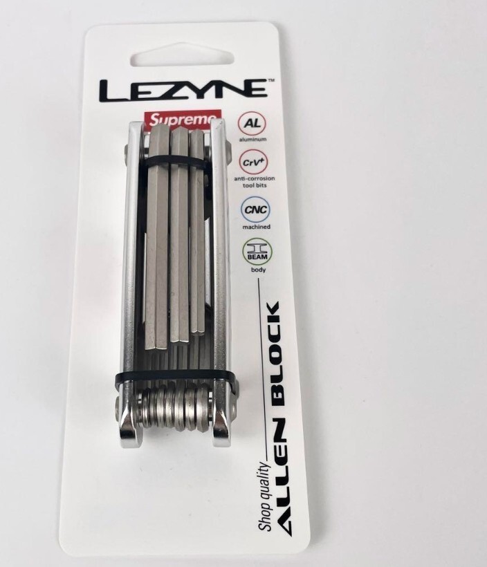 Supreme x Lezyne Hex Wrench Set Silver ALLEN BLOCK New | eBay