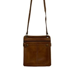 Fossil Brown Leather Crossbody Bag Y2K