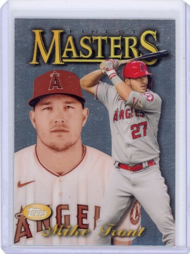 Mike Trout 2021 Topps Finest Baseball Masters #97FM-MT Los Angeles Angels